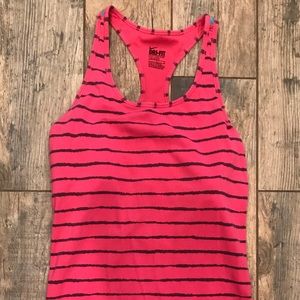 Nike Dri Fit Pink Racerback Tank Top Large L EUC